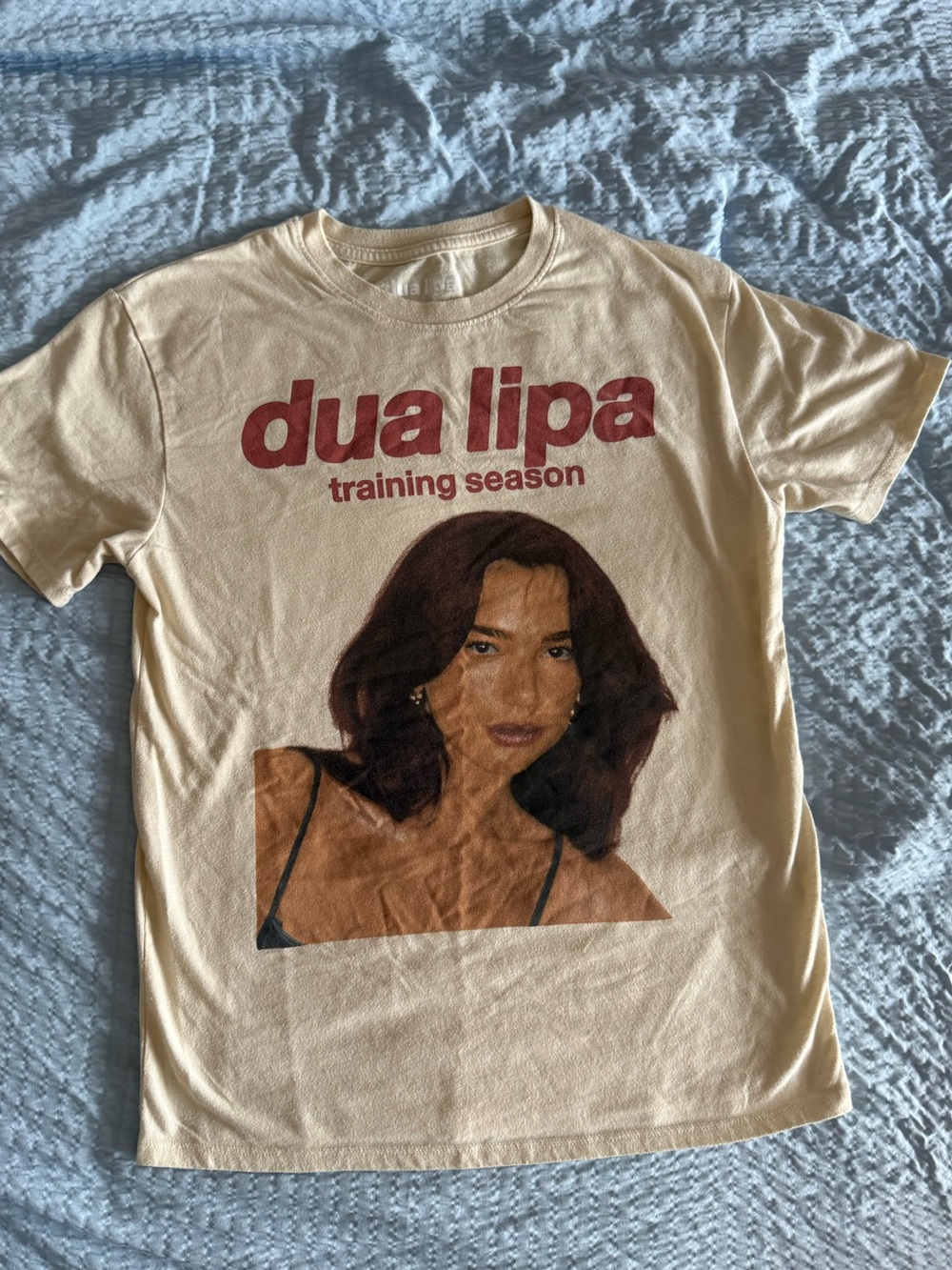 Youth Large Dua Lipa Training Season Cream T-Shirt L 10/12